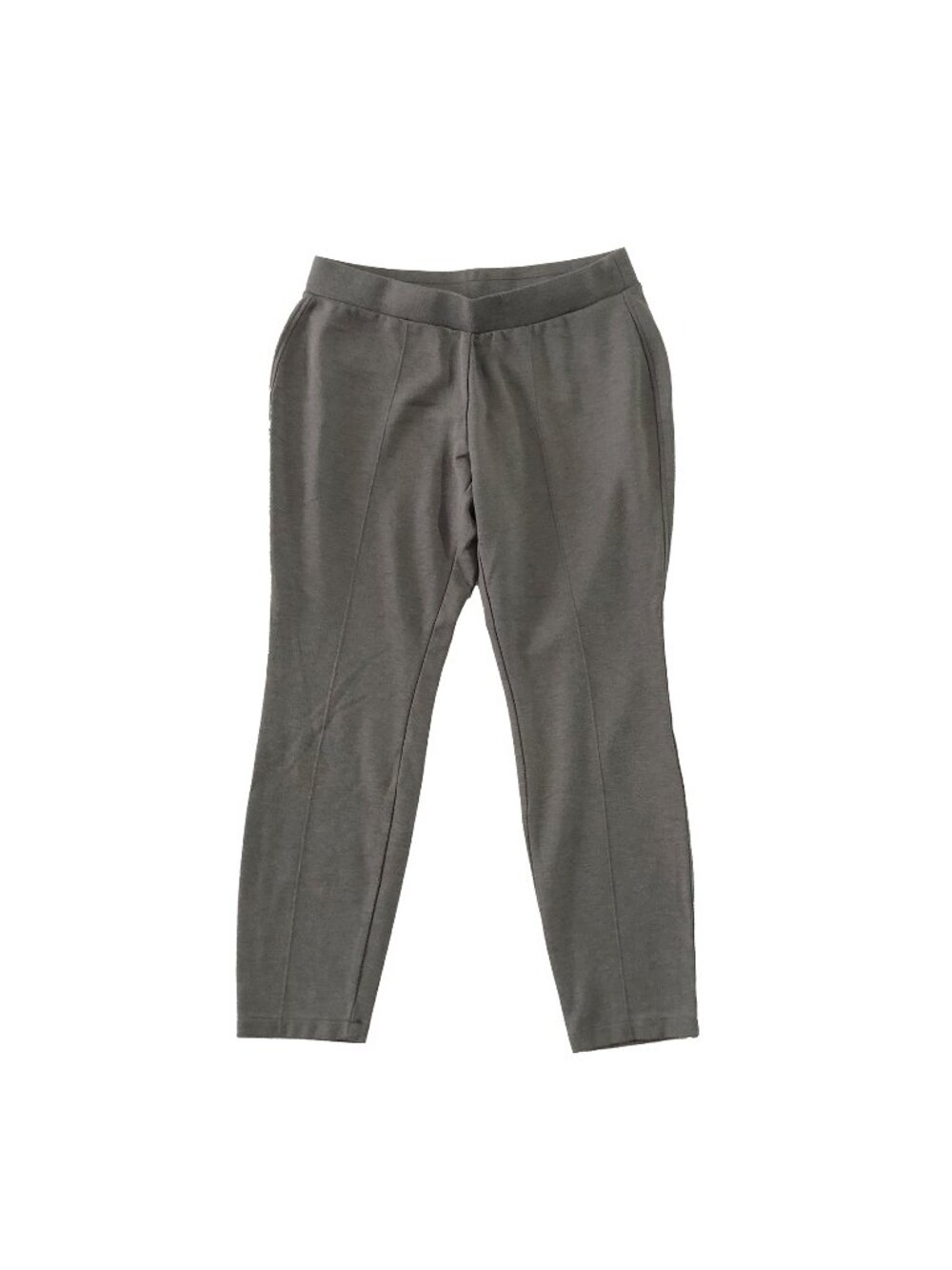 Uniqlo Leggings Women Size M Gray Heattech Elastic Pull-On Waistband Ankle Pants